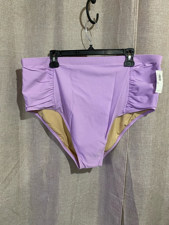 Old Navy Other - Old Navy Lilac Ruched High-Waist Bikini Bottoms NWT